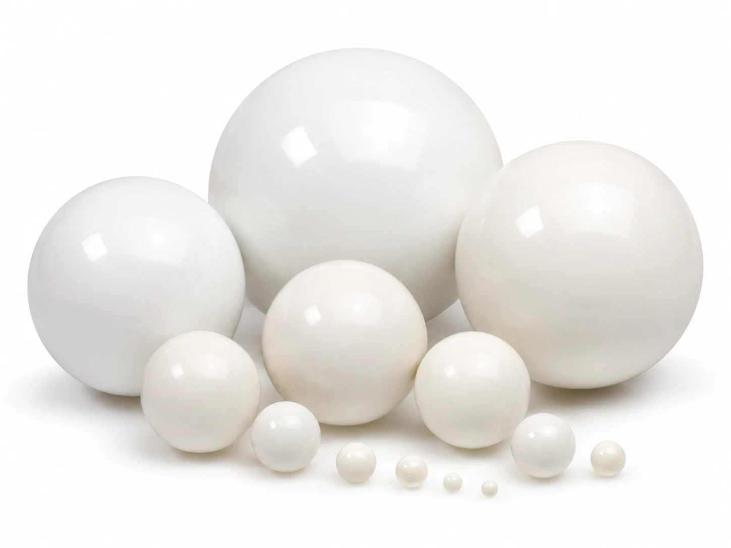Large zirconium oxide grinding balls