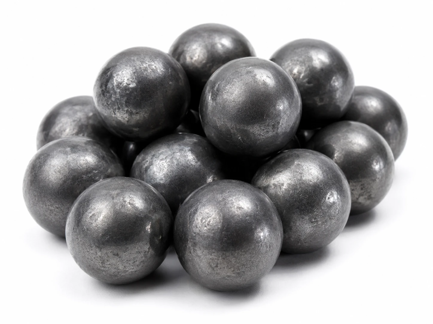 Pile of carbon steel grinding balls
