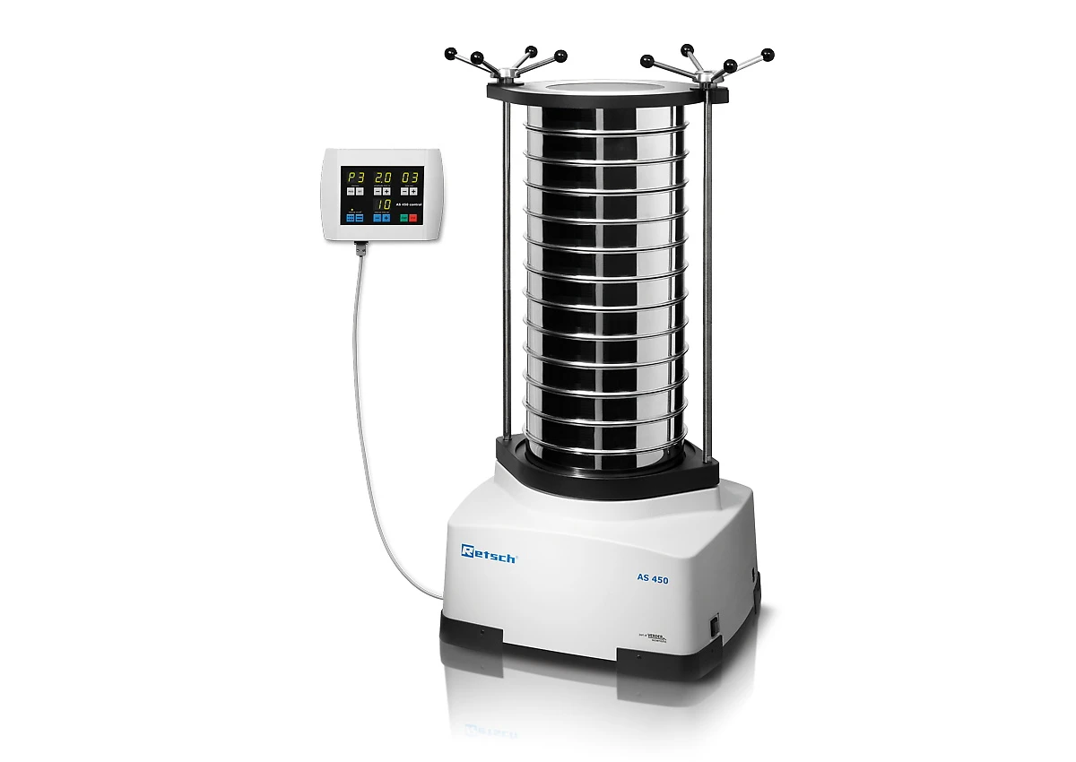 AS 450 Control sieve shaker with remote display