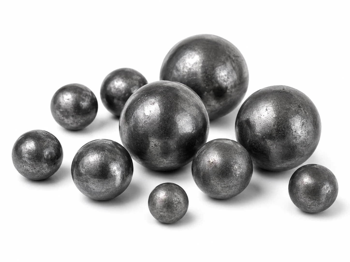 Carbon steel grinding balls in assorted sizes