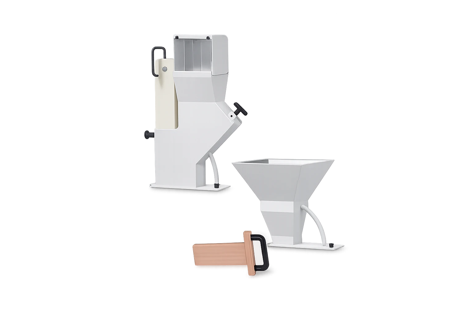 Feed hoppers for the SM 300 cutting mill