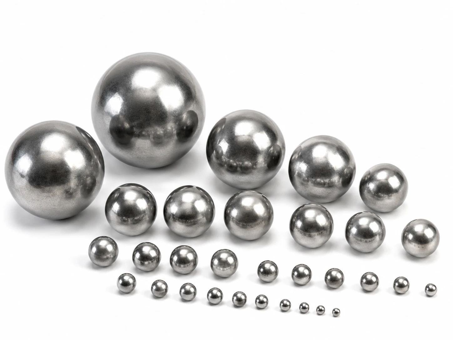 Chrome steel balls in many sizes