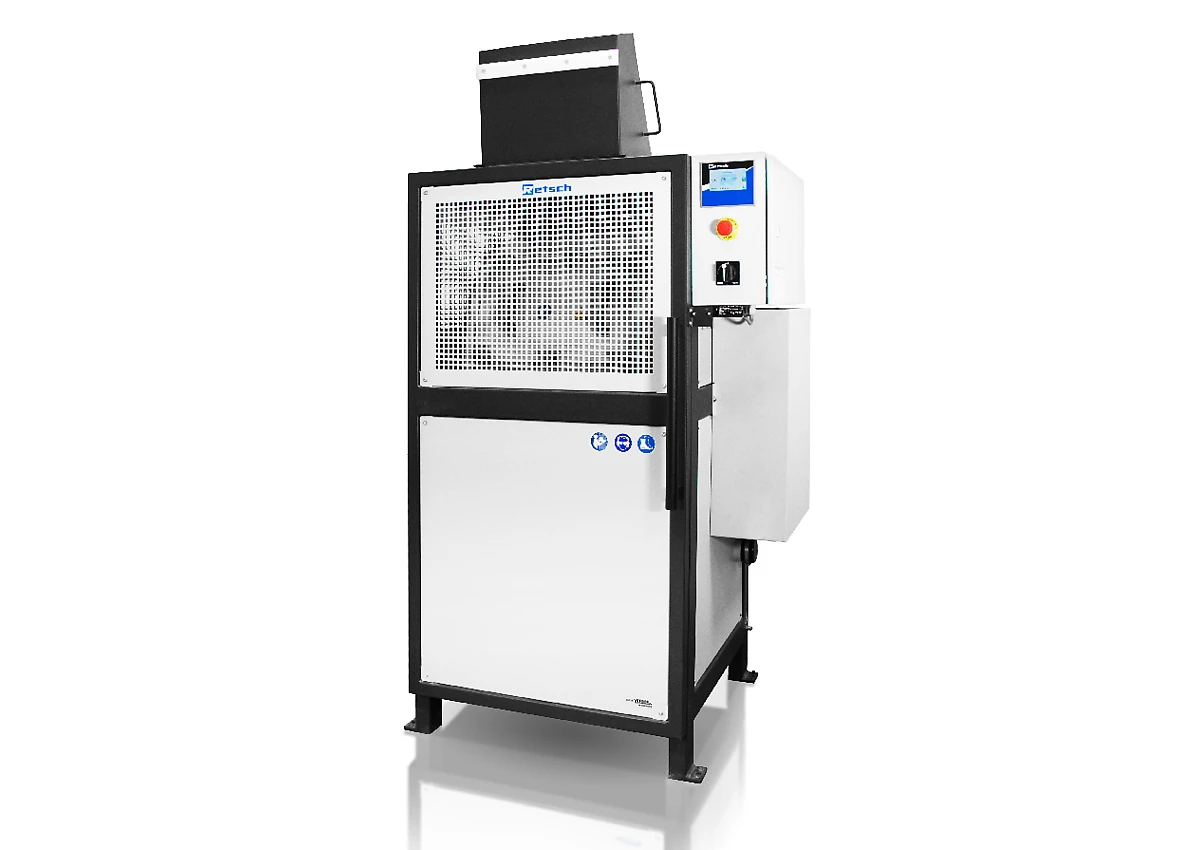 TM 500 drum mill in its enclosure