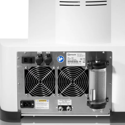 Rear panel of the Emax showing the cooling fans