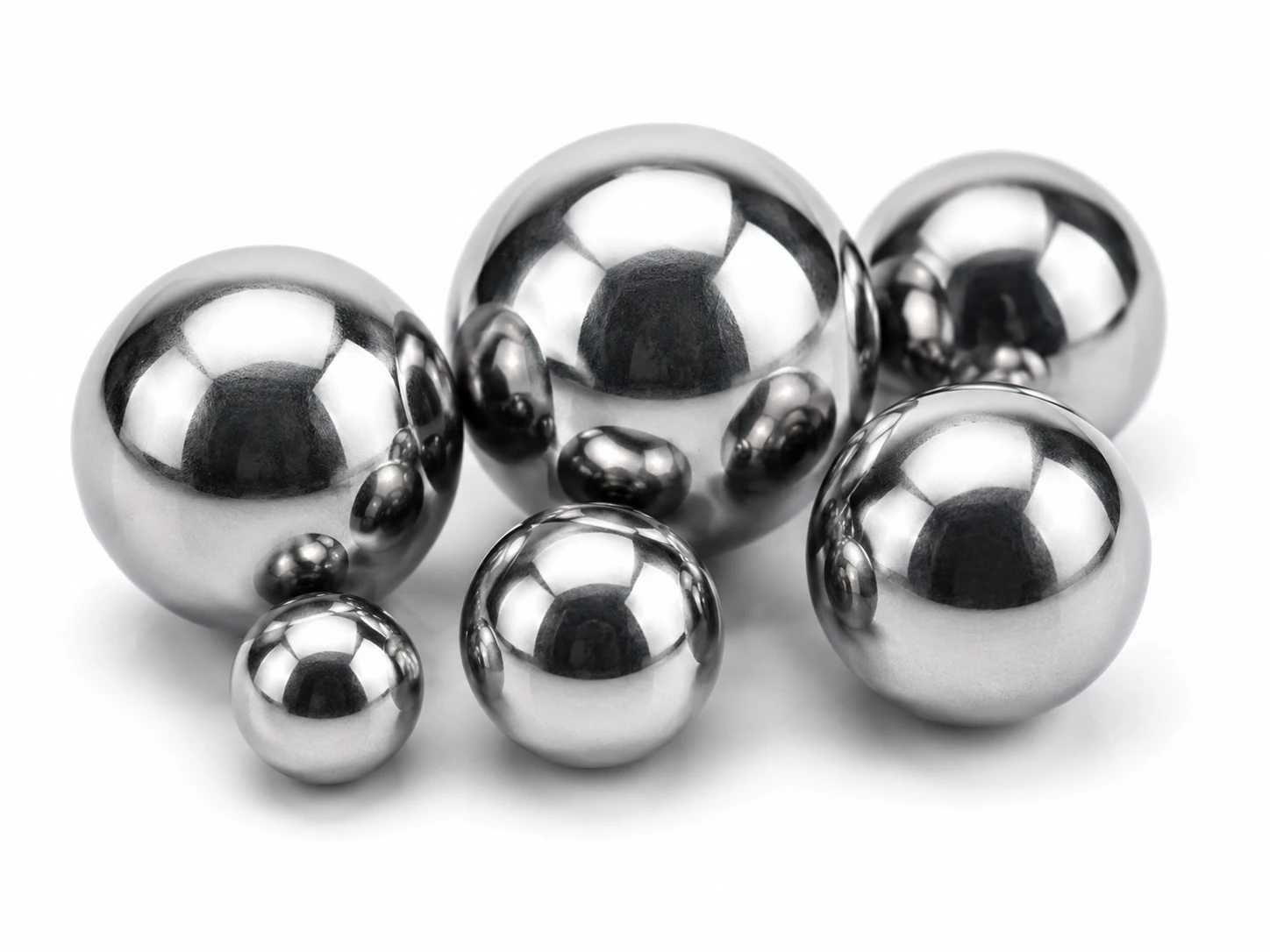 Polished stainless steel balls
