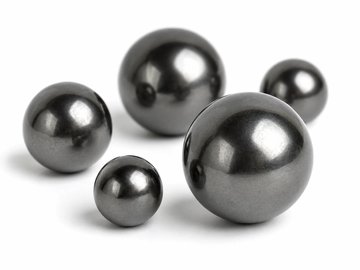 Tungsten balls in assorted sizes