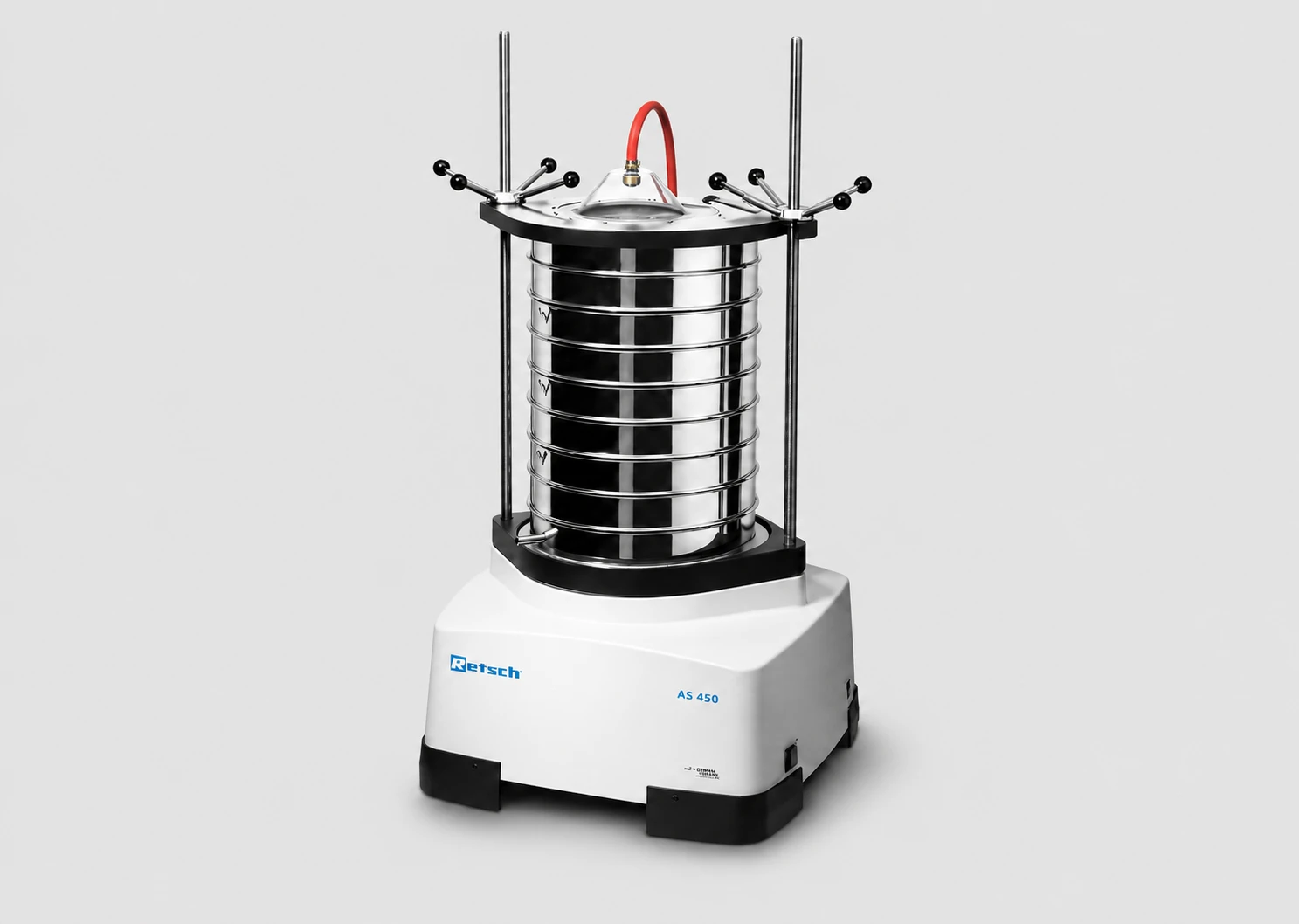 AS 450 Control sieve shaker set up for wet sieving