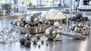Select grinding media equipment and material samples