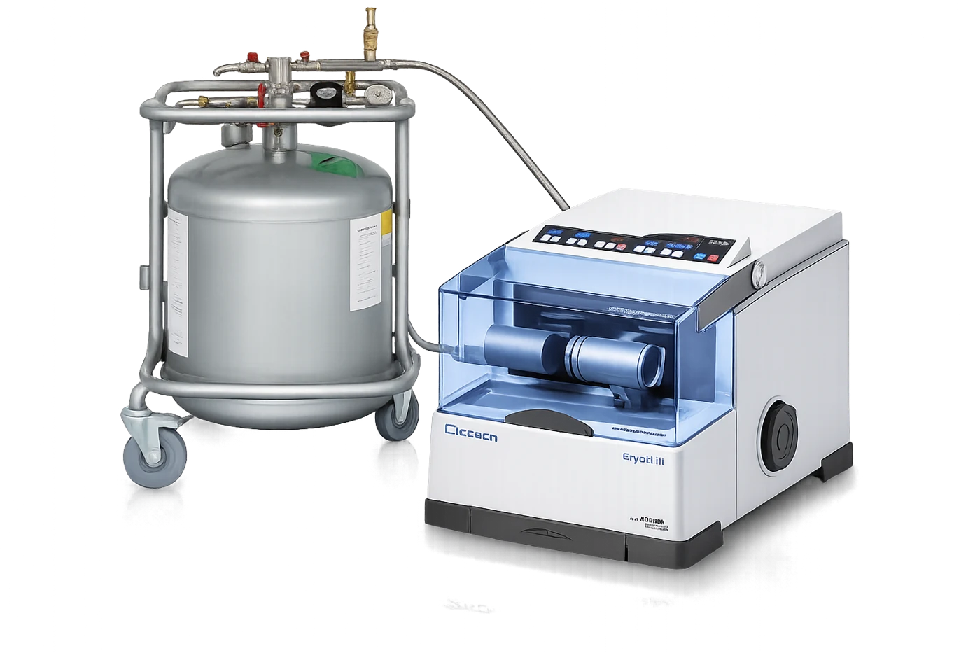 CryoMill with automatic liquid-nitrogen cooling system