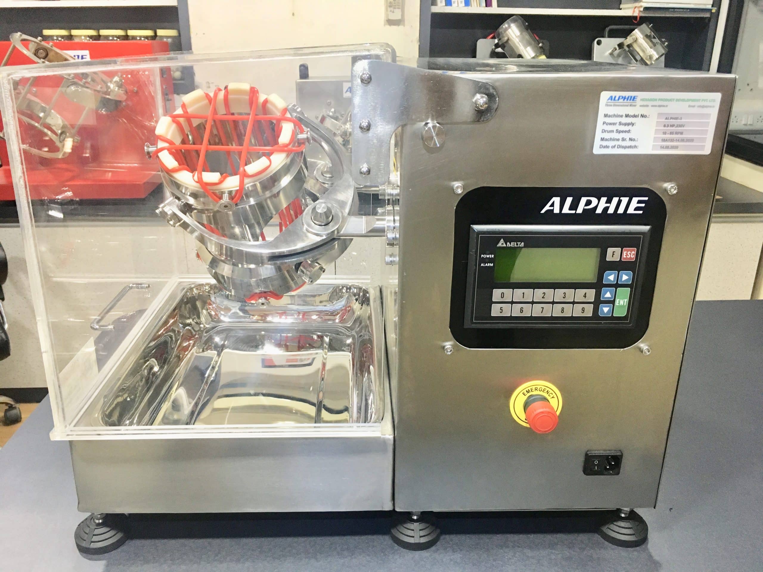 Alphie 10 Liter 3D Powder Mixer